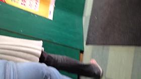 Sexy candid young hijab teens ass