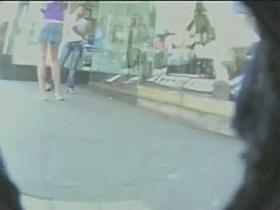 Public upskirt movie of gorgeous babes