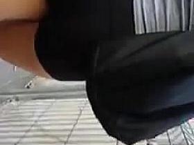 Candid tight shorts nice ass and legs