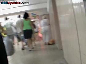 Sexy chubby a-hole up petticoat in recent video