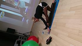 Candid nylon leggings gym part3