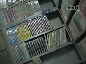 Resting Asian gets a load on her massive posterior