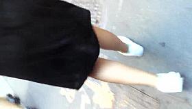 swxy girl in onesie. no bra no undies nice cheeks