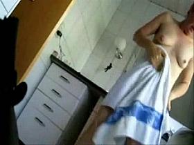 My hairy mom totally nude