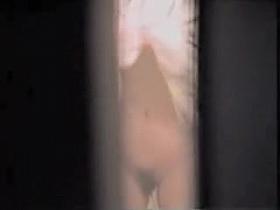 Voyeuring the small nips of naked Asian girlfriend