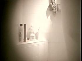 Hidden cam shower girl with the adorable hairy cunt