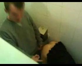 teens busted at toilet but she doesnt care