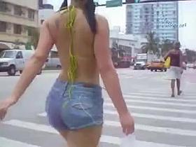 Hot chick mini shorts