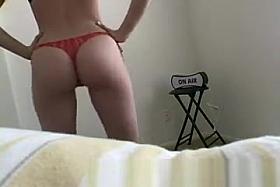 Redhead teen trying panties