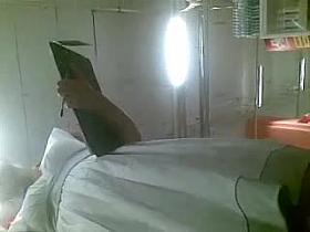 Upskirt supermarket promoter -