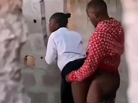 Mzansi Senior High Teacher Fucks A Student Raw Behind The Classrooms