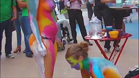 Sexy Naked Body Paint Part 3