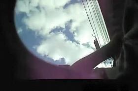 Woman wearing pink panties