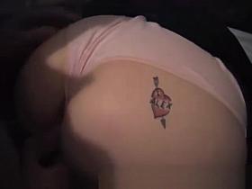 British milf gets her panties fucked for cash