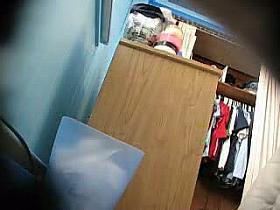 Hidden camera installed in a chubby girl