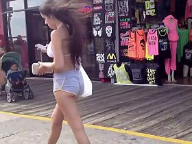 Happy girls with lovely young asses