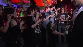 Euro slave in lingerie public fucked