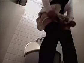 Japanese hottie got fucked from behind in a toilet
