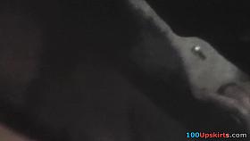 Upskirt pantyhose video with an athletic lady