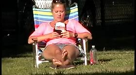 Relaxing in the park (Crotch Shots)