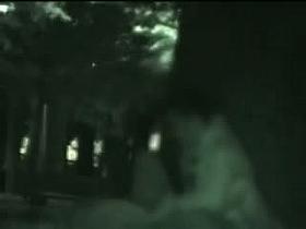 A cute couple having sex in the park voyeur video