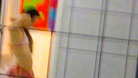 Neighbour trying some school girl costume