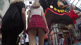 Bunched Up Panty NY Upskirt