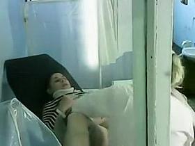 Cute chick spied during an examination