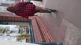 Candid sexy legs in pantyhose #2