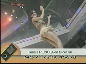 Hot up skirt shots of tv girls dancing seductively