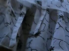 Upskirt footage of a impassioned brunette with appetizing forms