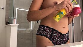 Sexy Latina teen Spied on