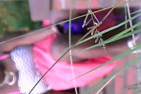 sneaky upskirt black chick at bus stop