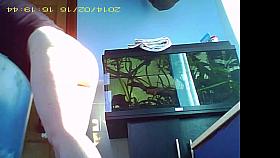 GF Bathroom Shower Spy - 2 angles hidden cam