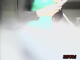 Public boob sharking of an adorable Japanese chick