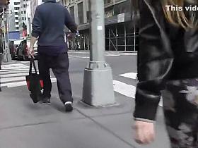 Ginger girl in floral pants