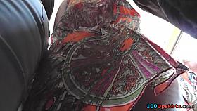 Bubble ass looks fuckable in best upskirt video