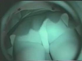 Young real amateur upskirt brunette