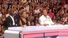 Talent show judge has wicked hot cleavage