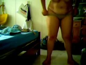 big boob wife being spied on