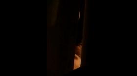 through window voyeur - mature couple masturbates each other