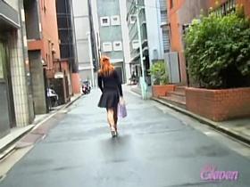 Red-hot Japanese princess flashes her booty when her dress gets lifted