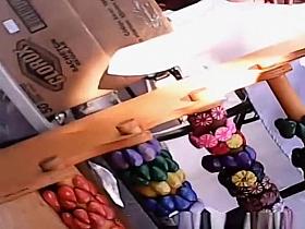 Woman in pink dress upskirted