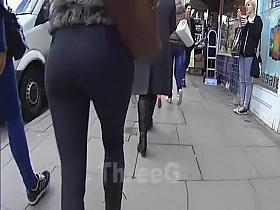 Girls in tight pants and leggings