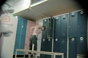 Tender amateur doll is alone on dressing room movie