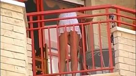 Hot Voyeur balcony