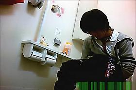 Asian women caught peeing