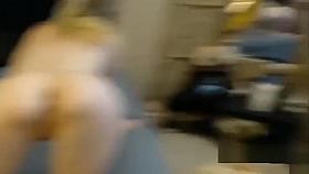 A horny stud fucks his hot blonde girlfriend's pussy and her throat