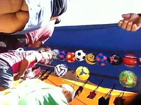 upskirt mini de mezclilla