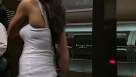 Nice Breasts on the Subway
